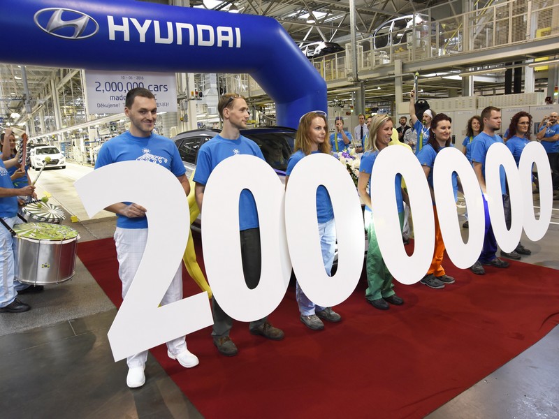 Hyundai v Nošovicích vyrobil už dva miliony aut